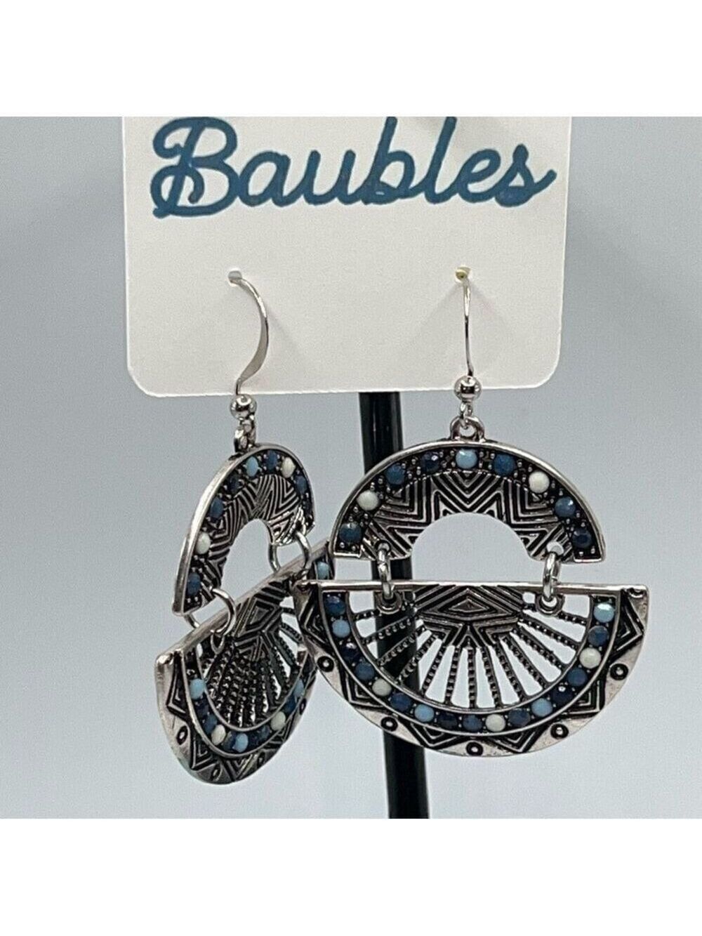 Baubles Boho Silver Dangle Earrings